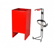 Крепления и подставки для огнетушителей Крепления и подставки для огнетушителей